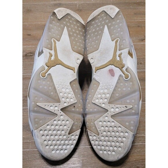 Size 17 - Air Jordan 6 Low Lunar New Year Men\'s Basketball Shoes White Gold main image 6
